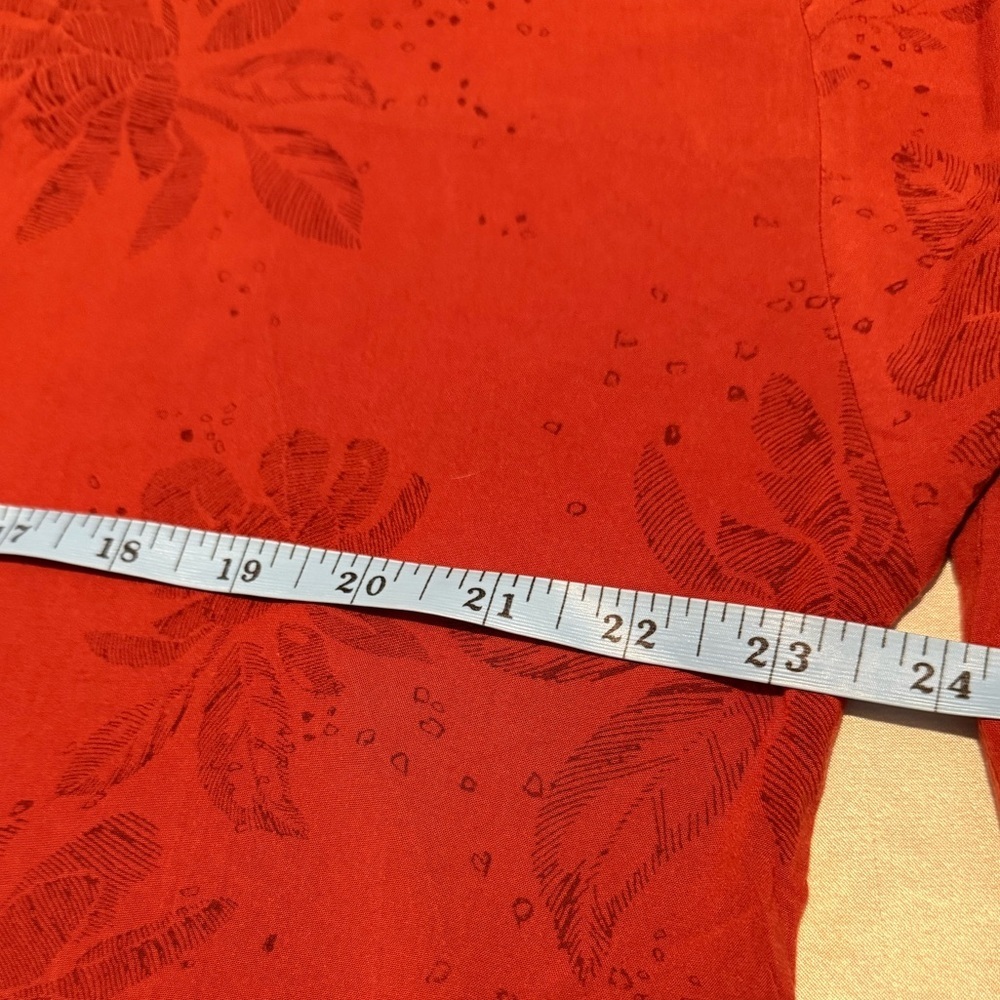 Women's Rust V-Neck Top - Picture 8 of 9